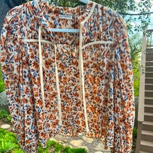 Ulla Johnson, size 4, printed cotton blouse
